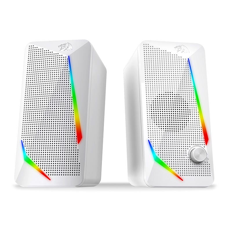 Caixa de Som Gamer Redragon Waltz, RGB, 5W RMS, P2/USB, Branco, GS510W