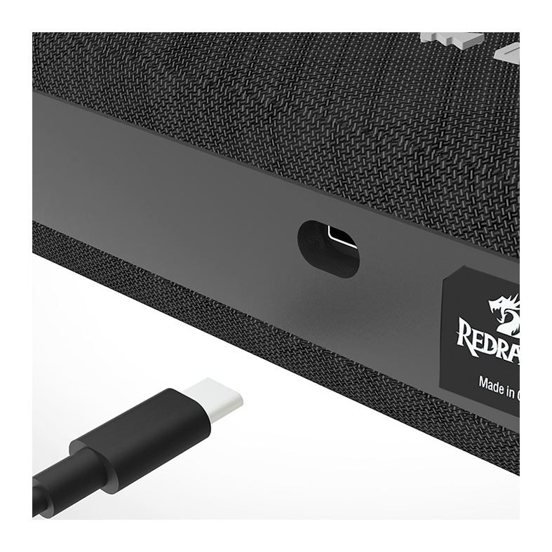 Caixa de Som Redragon GS512, RGB, 2x5W RMS, Bluetooth, Preto, GS512