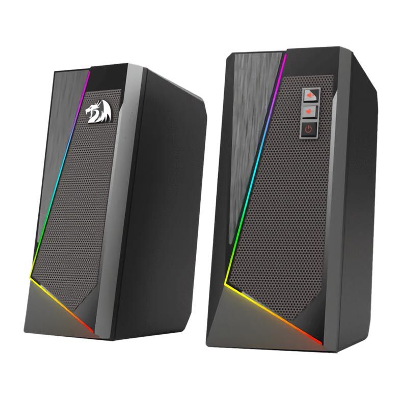 Caixa de Som Gamer Redragon Anvil RGB USB/P2 Preto, GS520