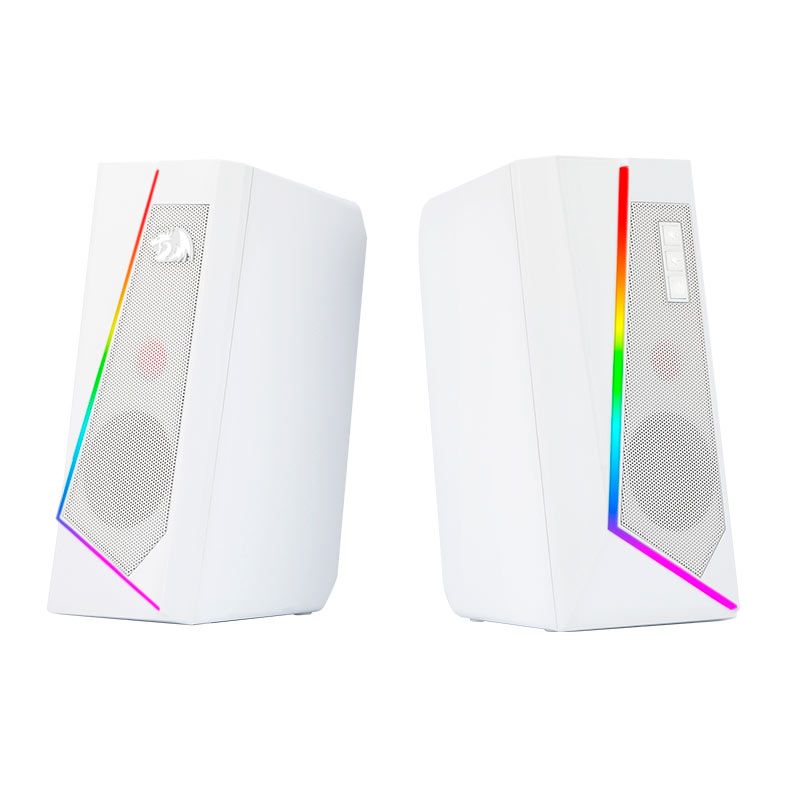 Caixa de Som Redragon Anvil, RGB, 5W RMS, USB e P2, Branca, GS520W