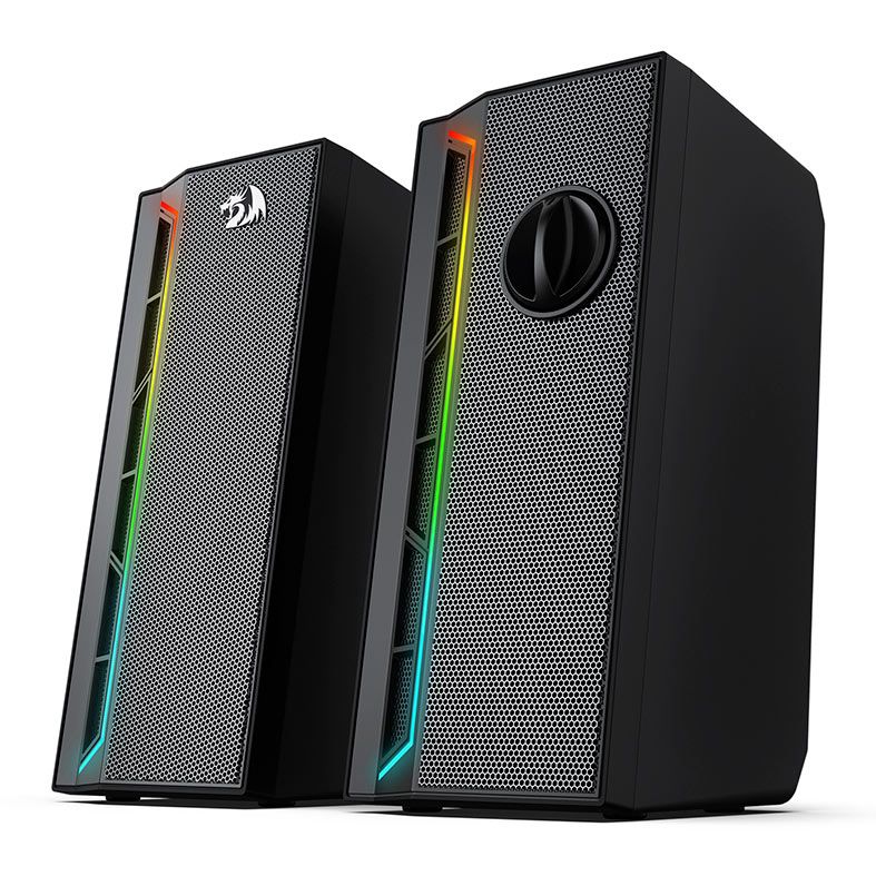 Caixa de Som Redragon Calliope, RGB, 5W RMS, USB e P2, Preta, GS580