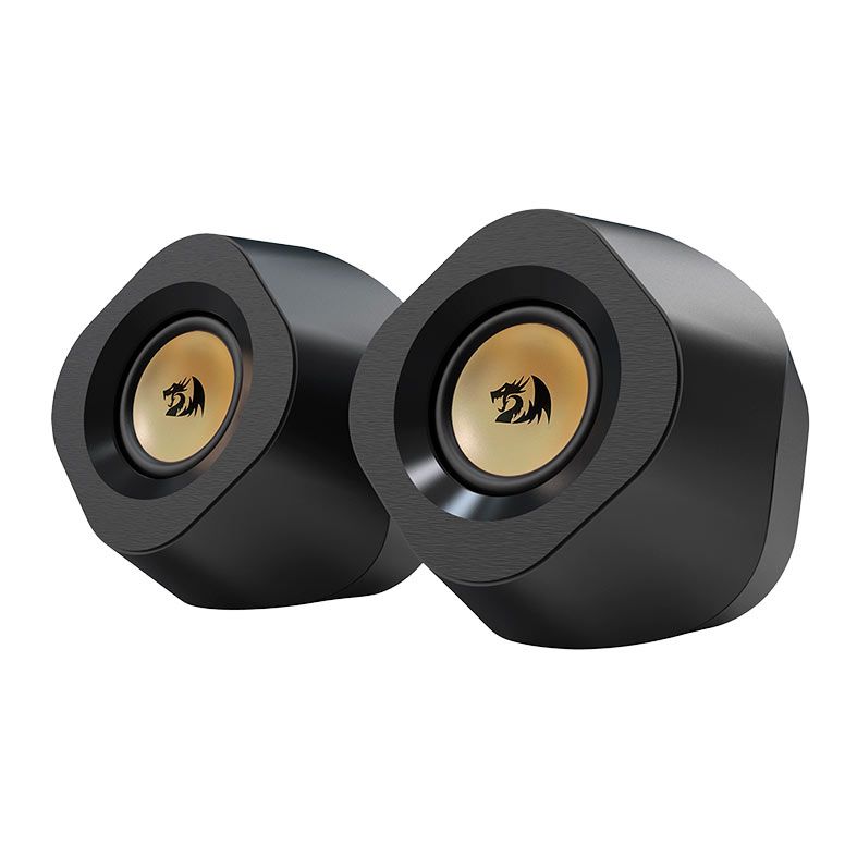 Caixa de Som Redragon Kaidas, RGB, 2x3W RMS, USB/Bluetooth/P2, Preta, GS590