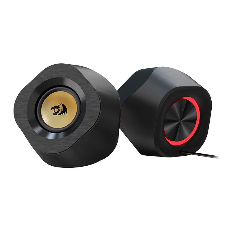 Caixa de Som Redragon Kaidas, RGB, 2x3W RMS, USB/Bluetooth/P2, Preta, GS590