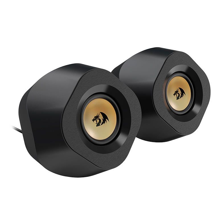 Caixa de Som Redragon Kaidas, RGB, 2x3W RMS, USB/Bluetooth/P2, Preta, GS590