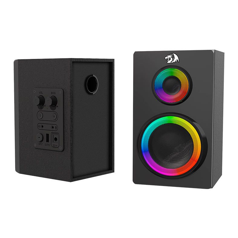 Caixa de Som Redragon Orchestra, RGB, 7W RMS, Bluetooth/P2, Preta, GS811