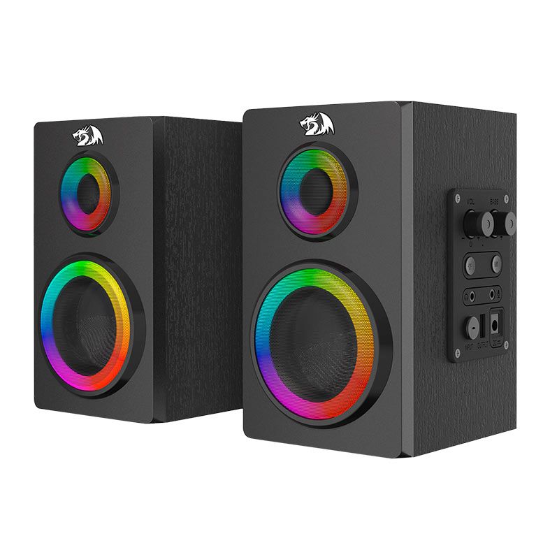 Caixa de Som Redragon Orchestra, RGB, 7W RMS, Bluetooth/P2, Preta, GS811