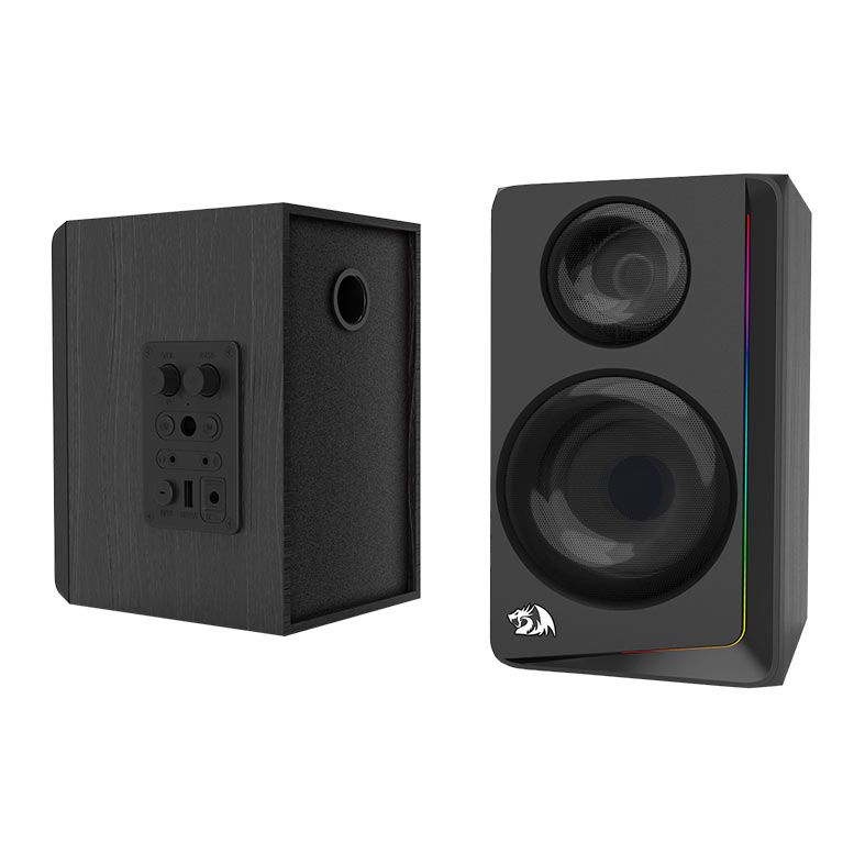 Caixa de Som Redragon Andante, RGB, 10W RMS, Bluetooth/P2, Preta, GS812