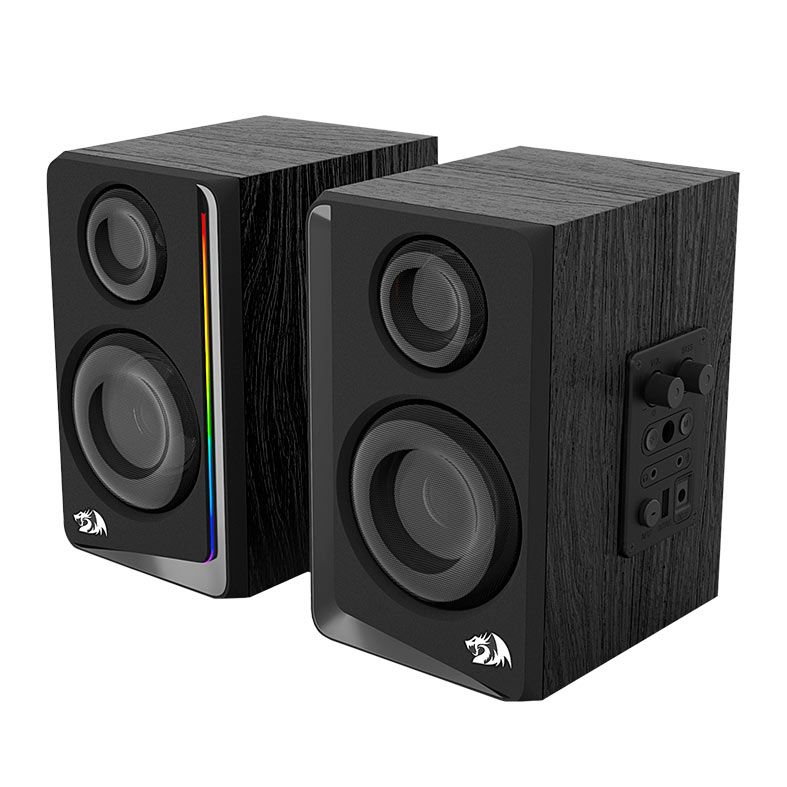 Caixa de Som Redragon Andante, RGB, 10W RMS, Bluetooth/P2, Preta, GS812