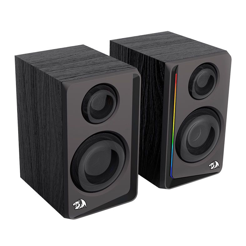 Caixa de Som Redragon Andante, RGB, 10W RMS, Bluetooth/P2, Preta, GS812