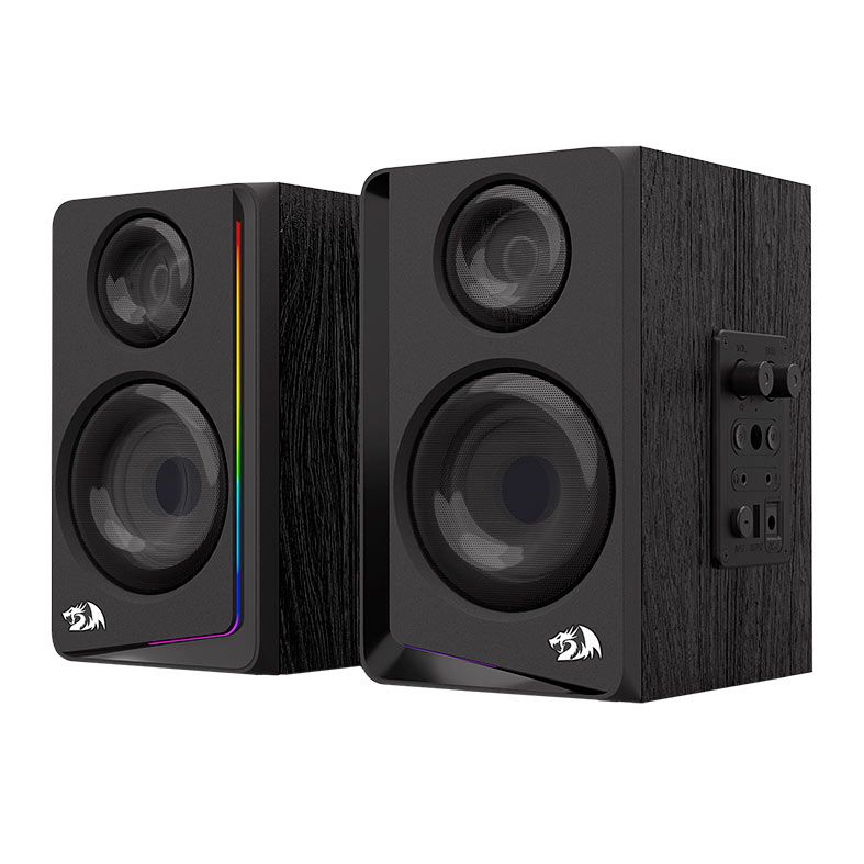 Caixa de Som Redragon Andante, RGB, 10W RMS, Bluetooth/P2, Preta, GS812