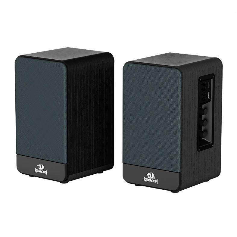 Caixa de Som Redragon Mouthpiece, 2x10W RMS, USB/Bluetooth/P2, Preta, GS813