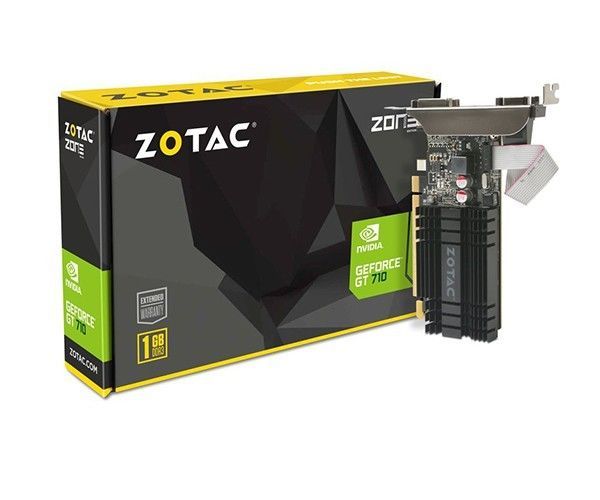 Placa de Video Zotac GeForce GT 710 1GB GDDR3 64-bit, ZT-71301-20L