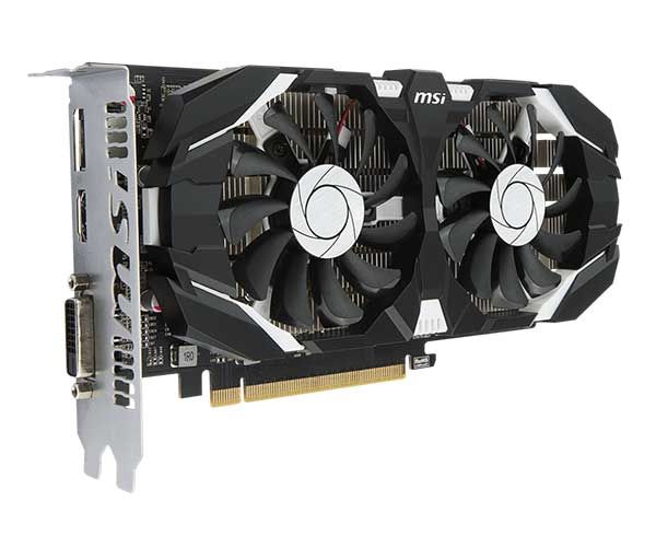 Placa de Vídeo MSI GeForce GTX 1050 2GT OC GDDR5 128Bit