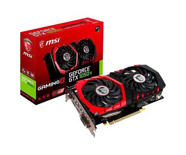 Placa de Vídeo MSI GTX 1050 TI GAMING X 4G GDDR5 128Bit
