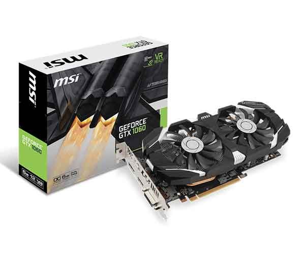 Placa de Video MSI GeForce GTX 1060 6GT OC