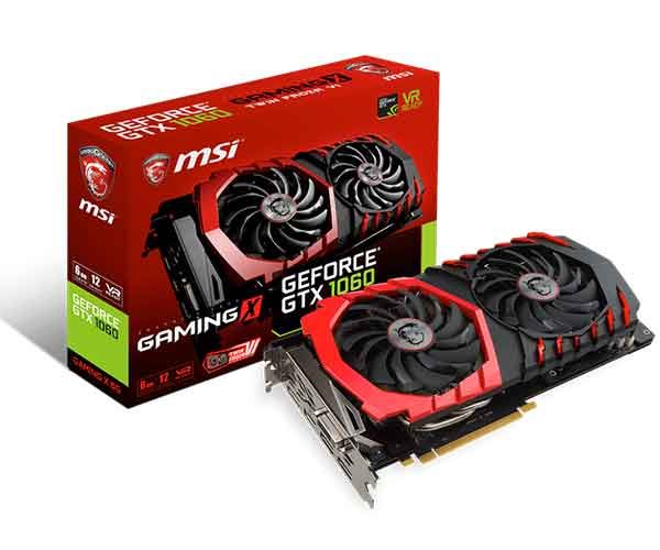 Placa de Video MSI GeForce GTX 1060 Gaming X 6G | Pichau