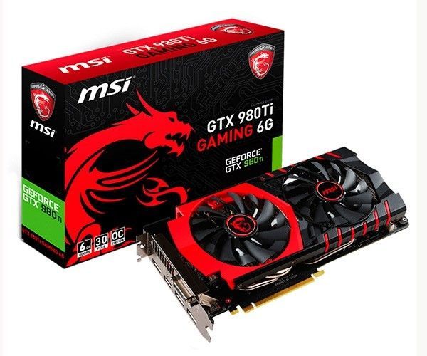 Placa de Vídeo MSI Geforce GTX 980 Ti Gaming 6GB GDDR5 384Bit, GTX 980Ti GAMING 6G