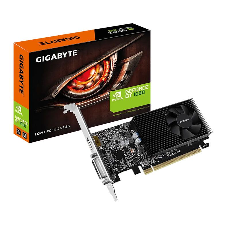 Placa de Video Gigabyte GeForce GT 1030 2GB DDR4 Low Profile D4 64-bit, GV-N1030D4-2GL