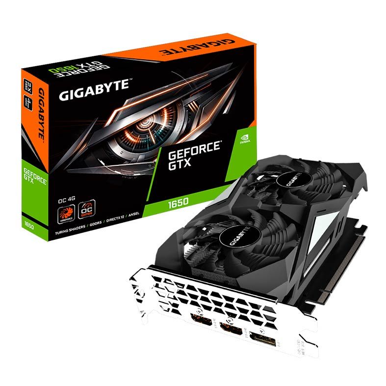 Placa de Video Gigabyte GeForce GTX 1650 4GB GDDR5 OC 128-bit, GV-N1650OC-4GD