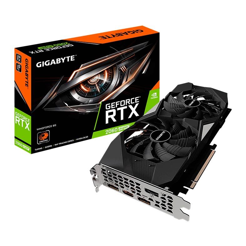 Placa de Video Gigabyte GeForce RTX 2060 Super 8GB Windforce 256-bit, GV-N206SWF2-8GD