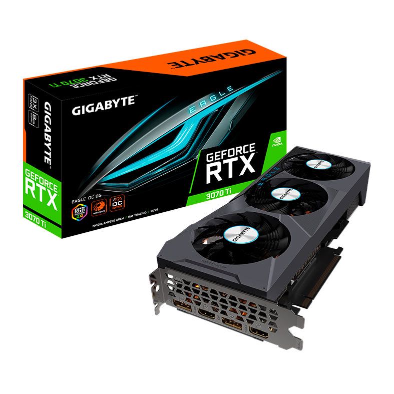 Placa de Video Gigabyte GeForce RTX 3070 Ti Eagle OC, 8GB, GDDR6X, 256-bit, GV-N307TEAGLE OC-8GD