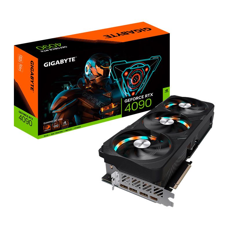 Placa de Video Gigabyte GeForce RTX 4090 Gaming OC, 24GB, GDDR6X, 384-bit, GV-N4090GAMING-OC-24GD