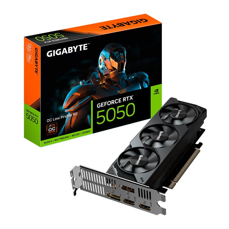 Placa de Video Gigabyte GeForce RTX 5050 OC, 8GB, GDDR6, 128-bit, GV-N5050OC-8GL