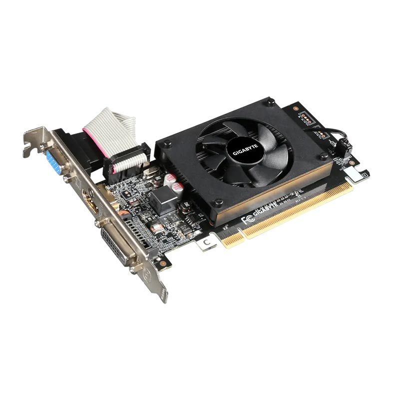 Placa de Video Gigabyte GeForce GT 710 2GB DDR3 Low Profile 64-bit, GV-N710D3-2GL