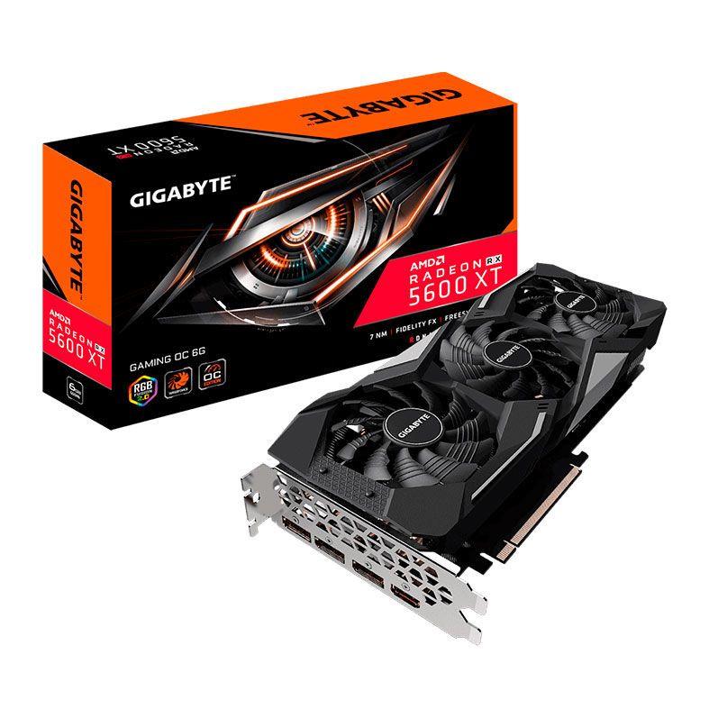 Placa de Video Gigabyte Radeon RX 5600 XT 6GB Gaming OC 192-bit, GV-R56XTGAMING OC-6GD