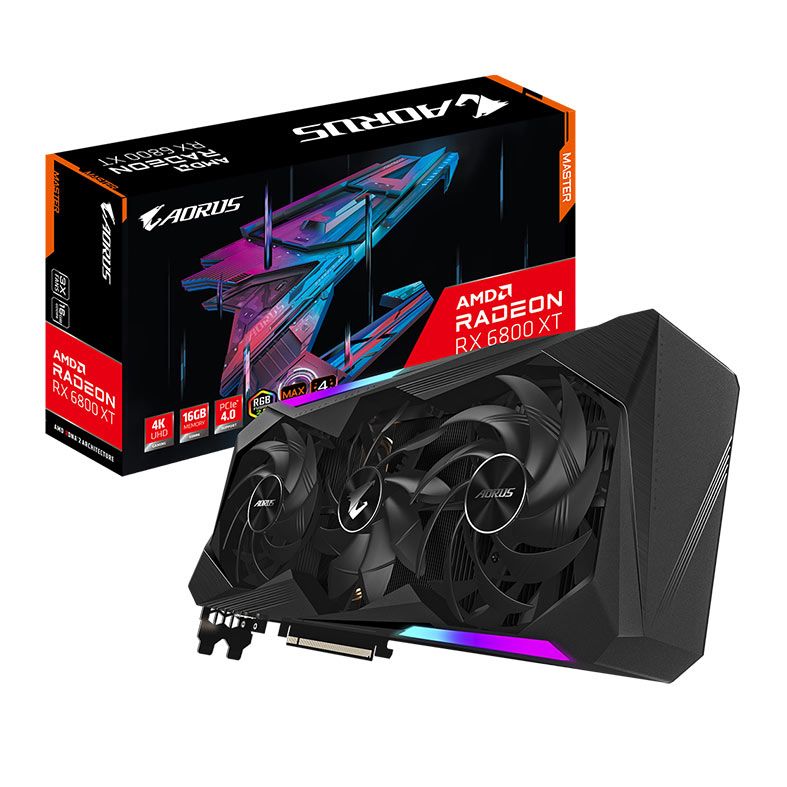 Placa de Video Gigabyte Radeon RX 6800 XT Aorus Master, 16GB, GDDR6, 256-bit, GV-R68XTAORUS M-16GD