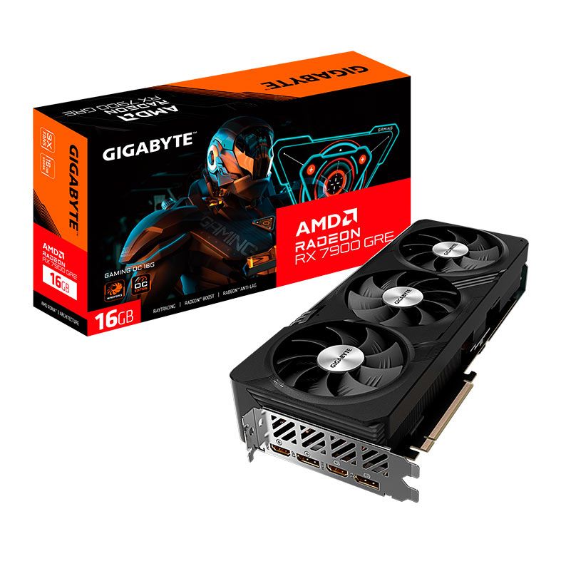 Placa de Video Gigabyte Radeon RX 7900 GRE Gaming OC, 16GB, GDDR6, 256-bit, GV-R79GREGAMING-OC-16GD