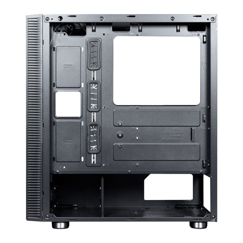 Gabinete Galax Quasar Lateral Vidro Temp Preto, GX600