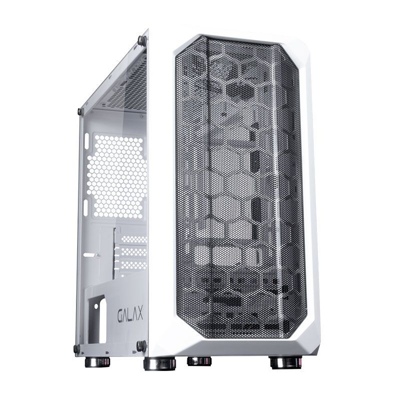 Gabinete Galax Nebulosa Lateral Vidro Temp Branco, GX700 WH
