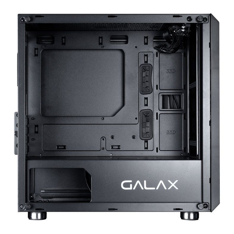 Gabinete Galax Nebulosa Lateral Vidro Temp Preto, GX700