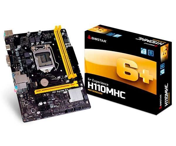 Placa Mae Biostar H110MHC 6+ DDR4 Socket LGA1151 Chipset Intel H110