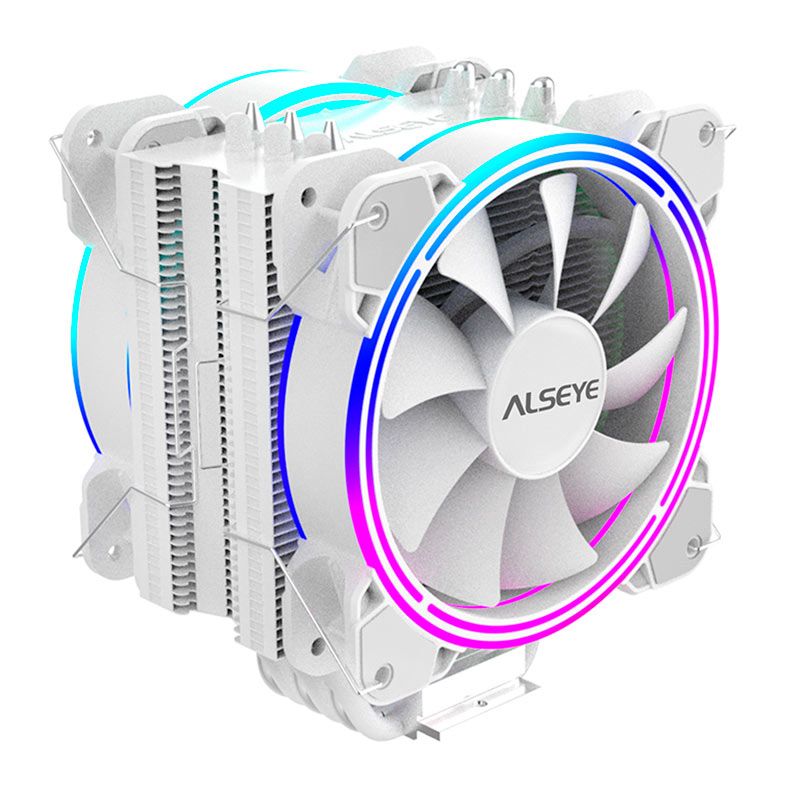 Cooler Para Processador Alseye H120D, ARGB, 120mm, Branco, H120D-W-ALSEYE