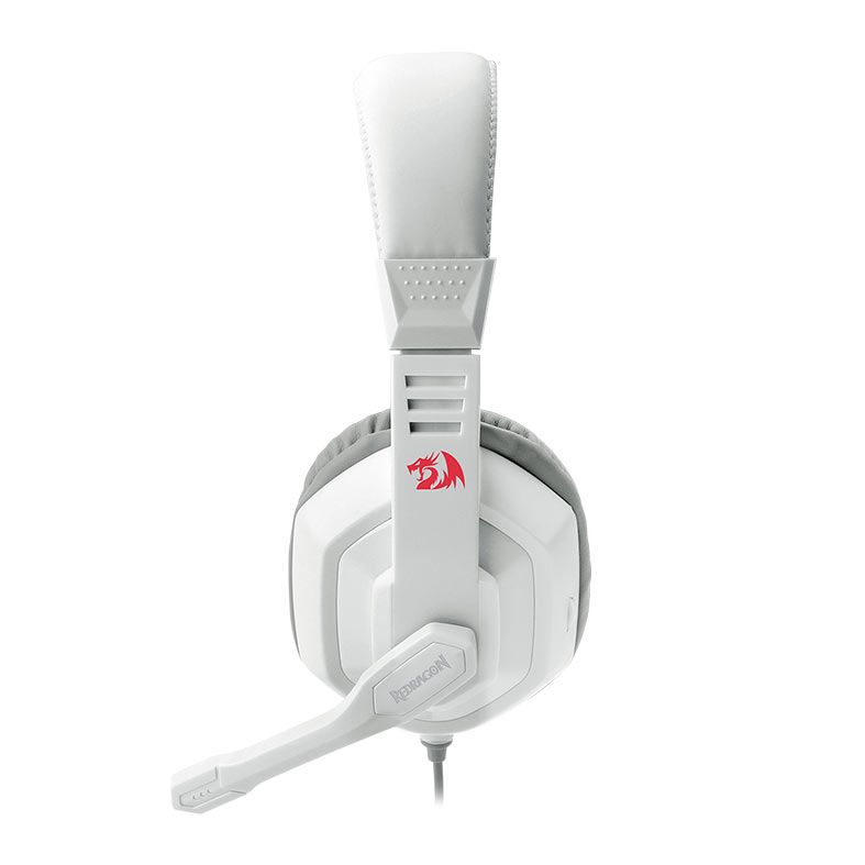 Headset Gamer Redragon Ares Lunar White, Drivers 40mm, H120W