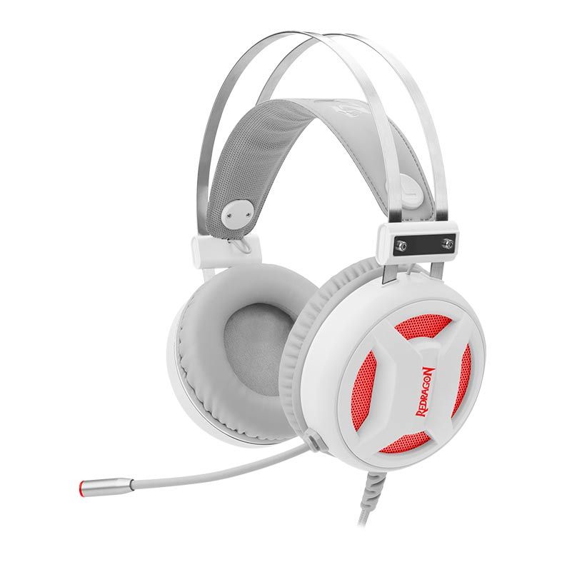 Headset Gamer Redragon Minos Lunar White 7.1 USB, H210W