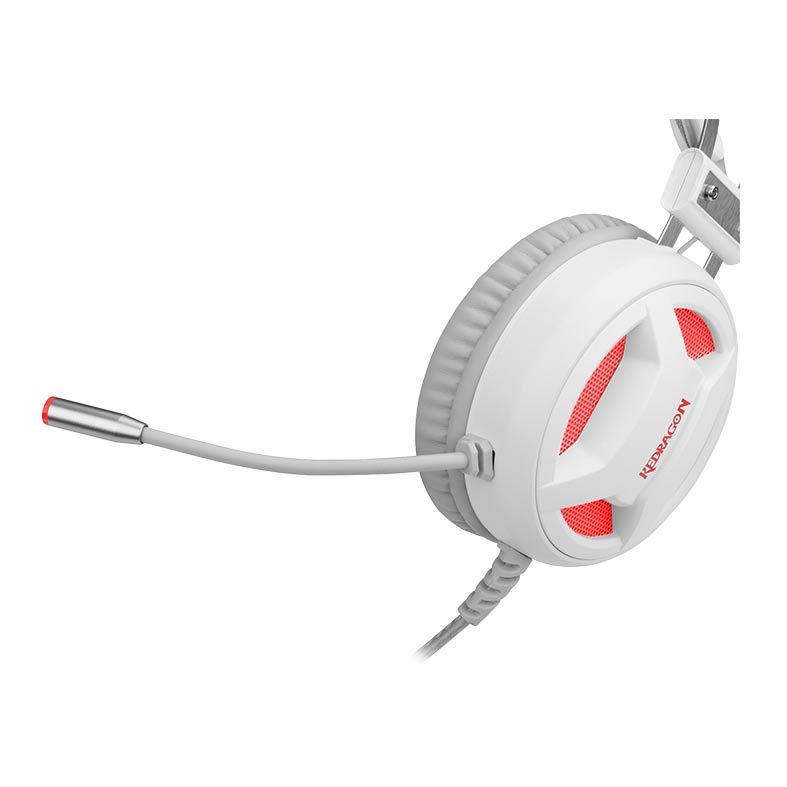 Headset Gamer Redragon Minos Lunar White 7.1 USB, H210W