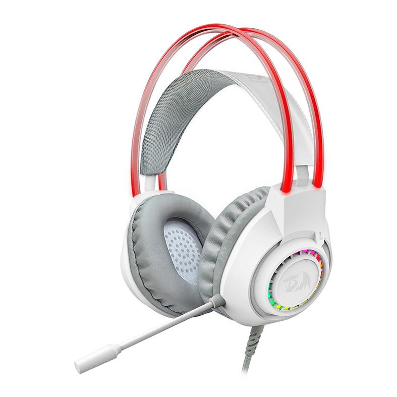 Headset Gamer Redragon Scream, RGB, Drivers 40mm, Branco, H231W-RGB