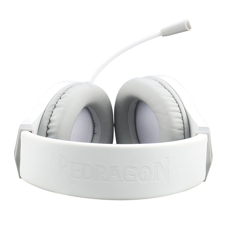 Headset Gamer Redragon Hylas Lunar White, RGB, Drivers 50mm, H260-W