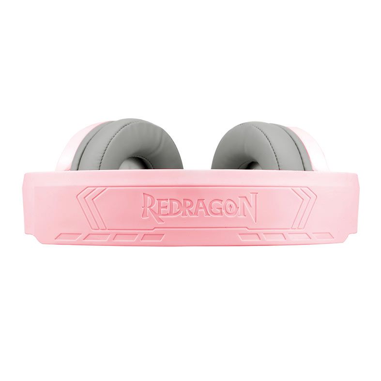Headset Gamer Redragon Mento, RGB, Drivers 50mm, Rosa, H270-P