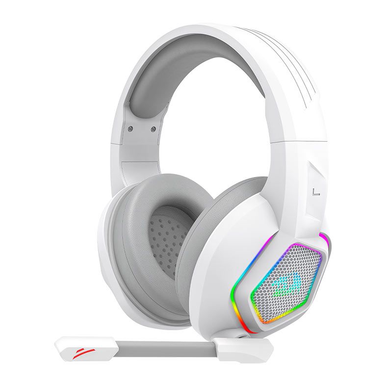 Headset Gamer Redragon Medea, RGB, Drivers 50mm, Branco, H280W-RGB