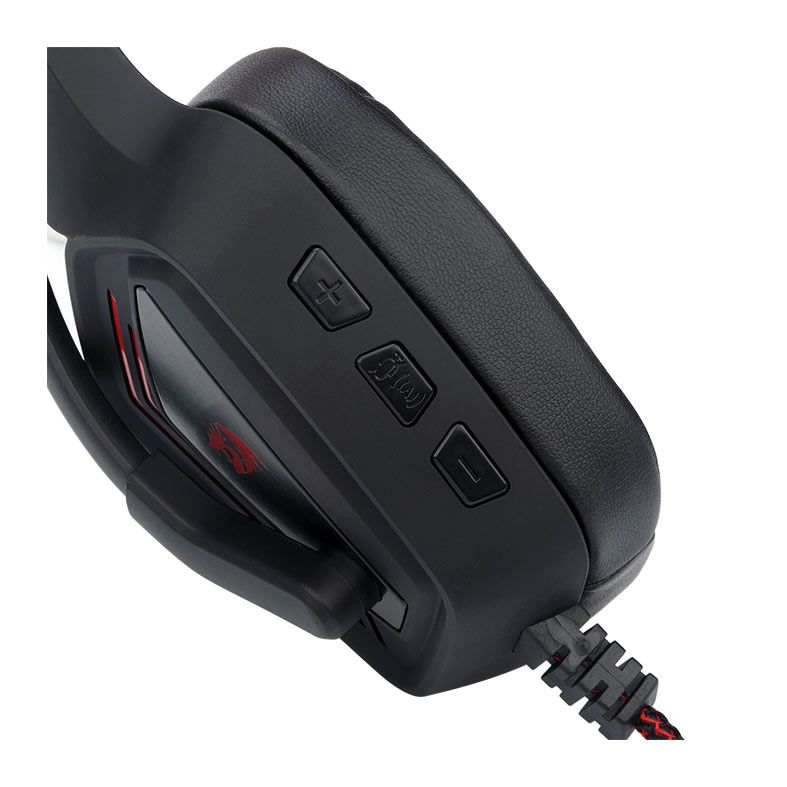 Headset Gamer Redragon Muses 2, Som Surround 7.1, Drivers 50mm, Preto e Vermelho, H310-1