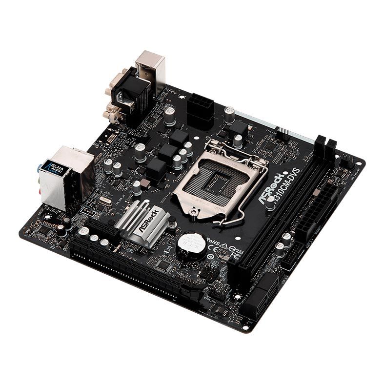 Placa Mae ASRock H310CM-DVS DDR4 Socket LGA1151 Chipset Intel H310