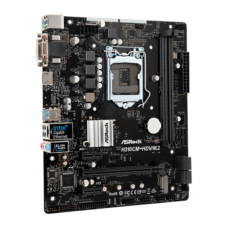 Placa Mae ASRock H310CM-HDV/M.2 DDR4 Socket LGA1151 Chipset Intel H310