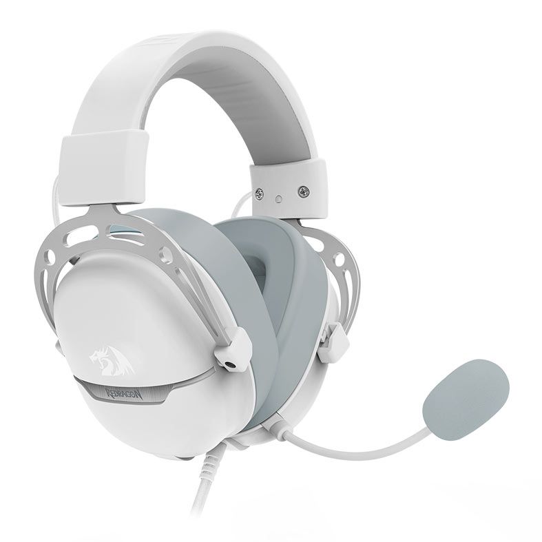 Headset Gamer Redragon Aurora, Drivers 40mm, USB, Branco, H376WG