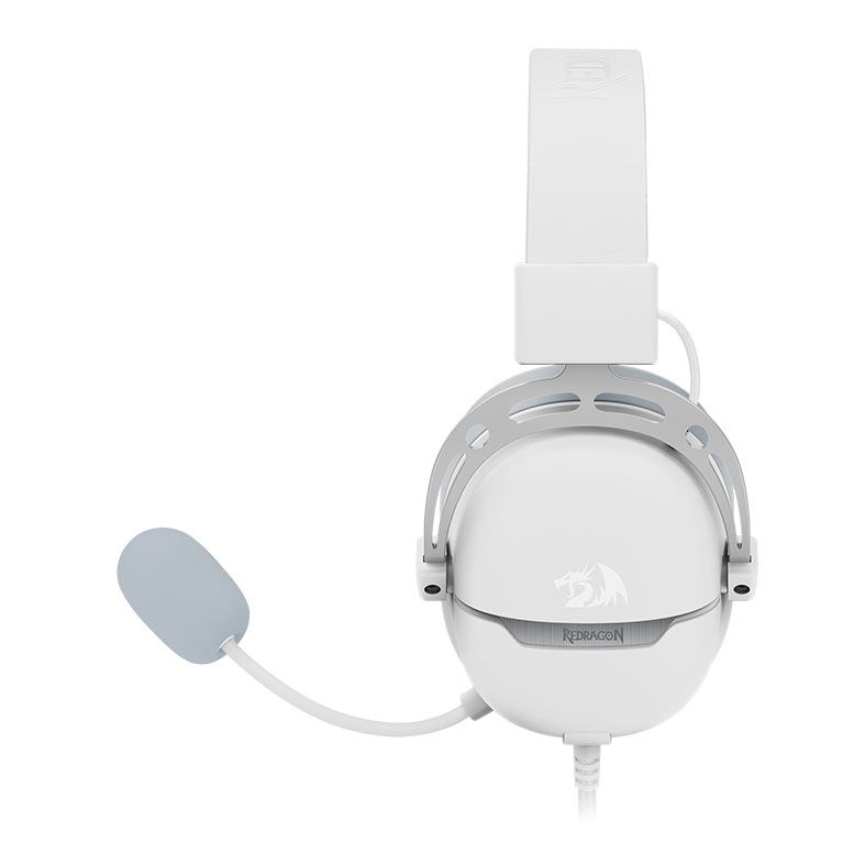 Headset Gamer Redragon Aurora, Drivers 40mm, USB, Branco, H376WG