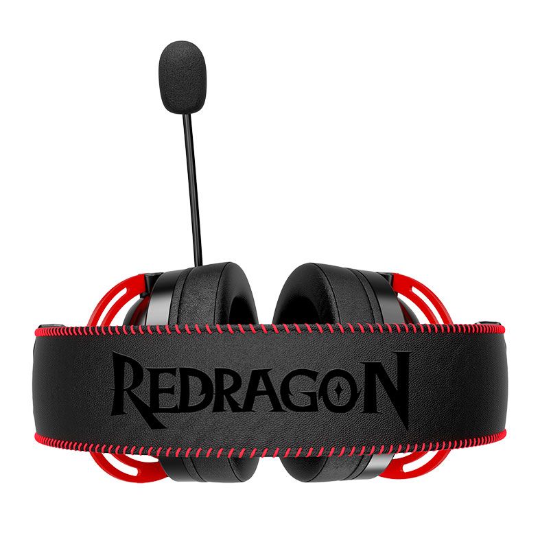 Headset Gamer Redragon Diomedes, Som Surround 7.1, Drivers 53mm, Preto e Vermelho, H388