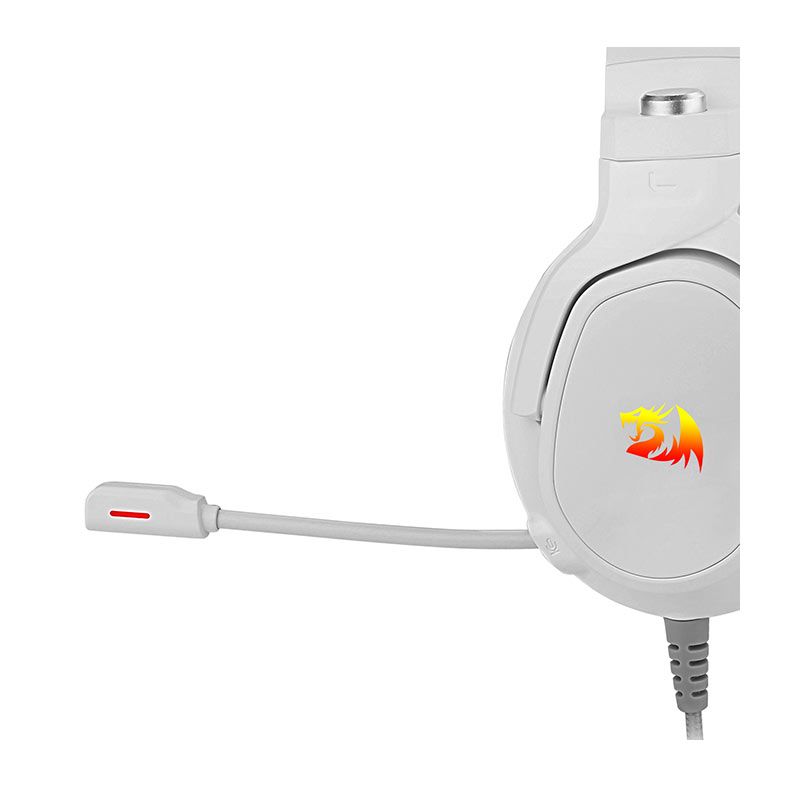 Headset Gamer Redragon Nireus, RGB, Som Surround 7.1, Drivers 50mm, Branco, H399W-RGB